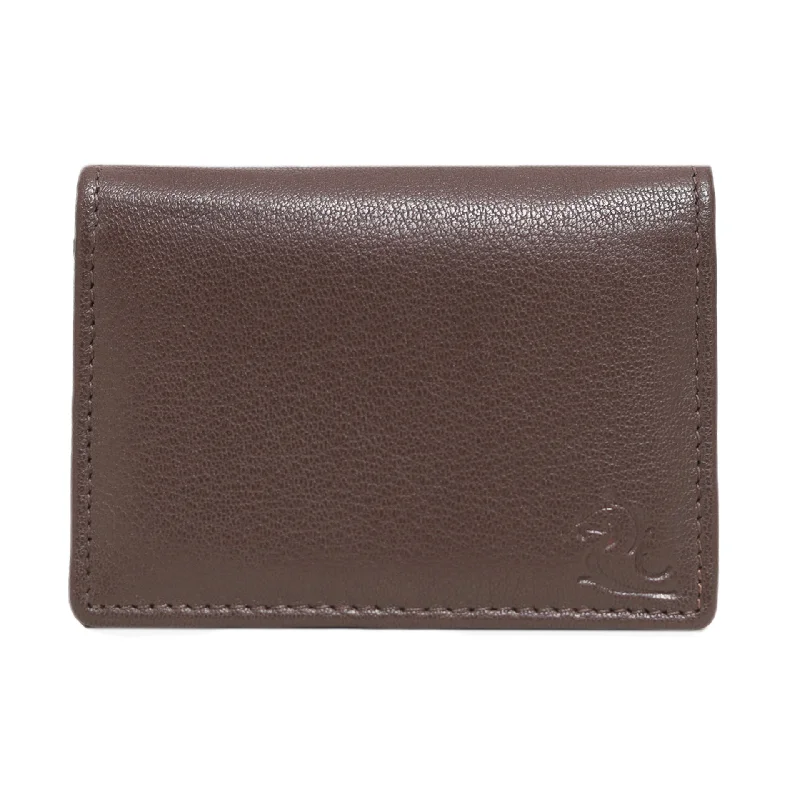 13033 Brown Leather Card Holder for Men and Women