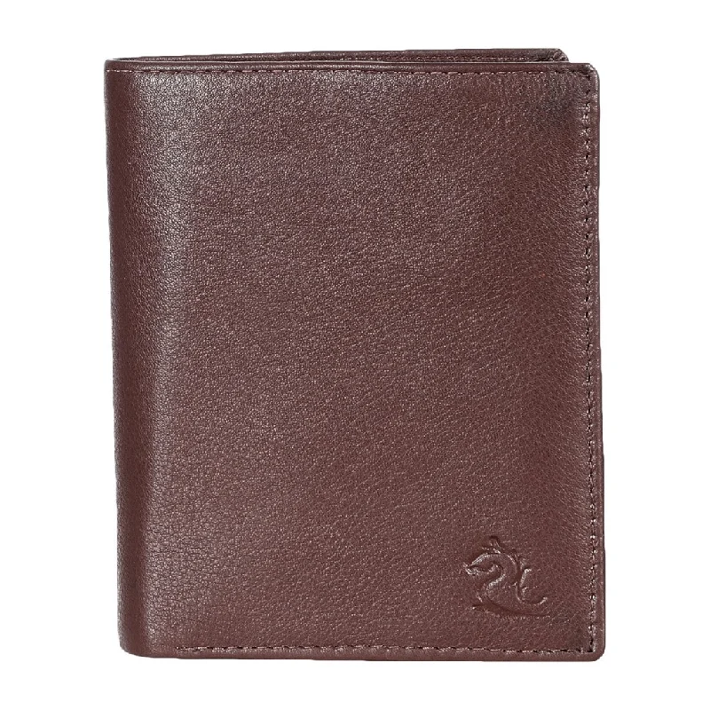 14027 Tan Vertical Bifold Wallet