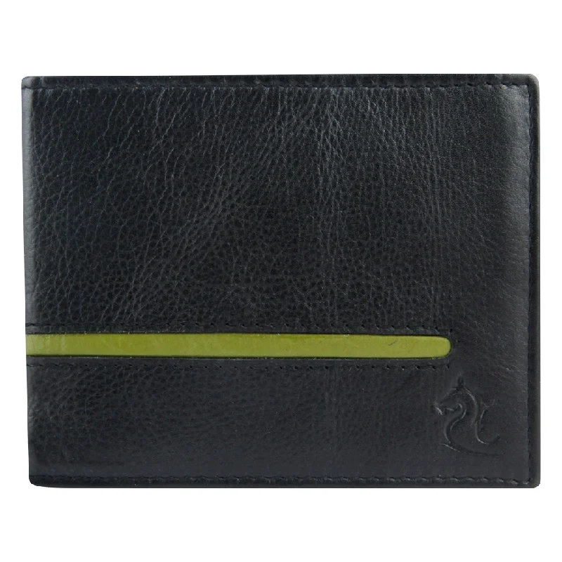 14053 Black & Green Bifold Wallet