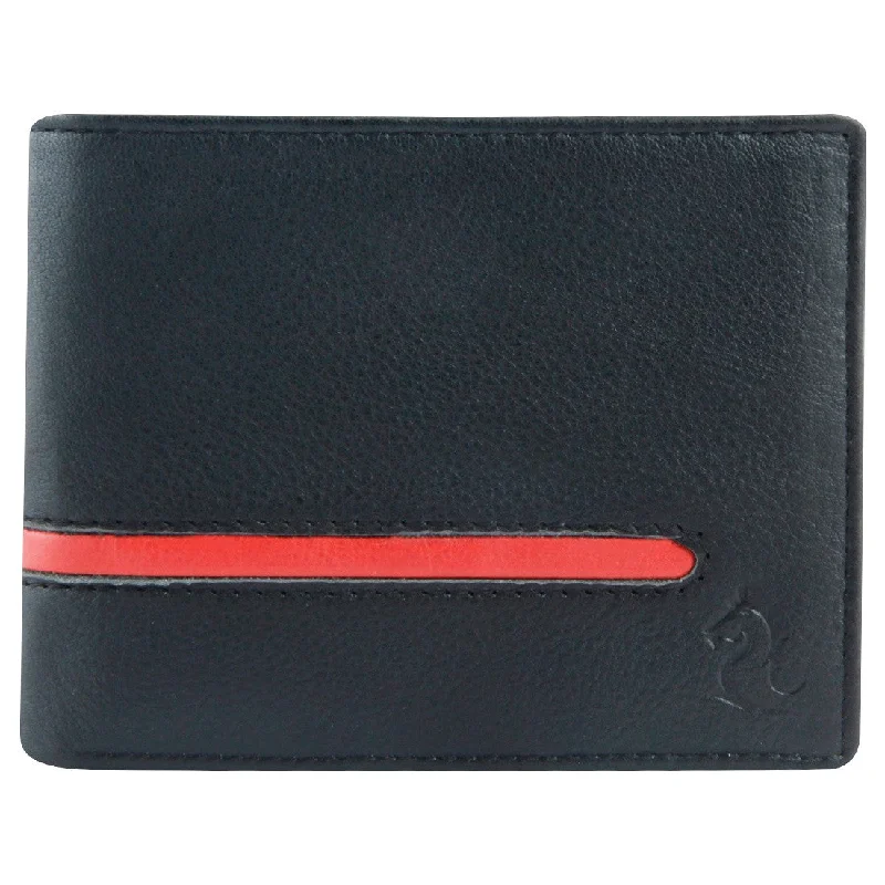 14053 Black & Red Bifold Wallet