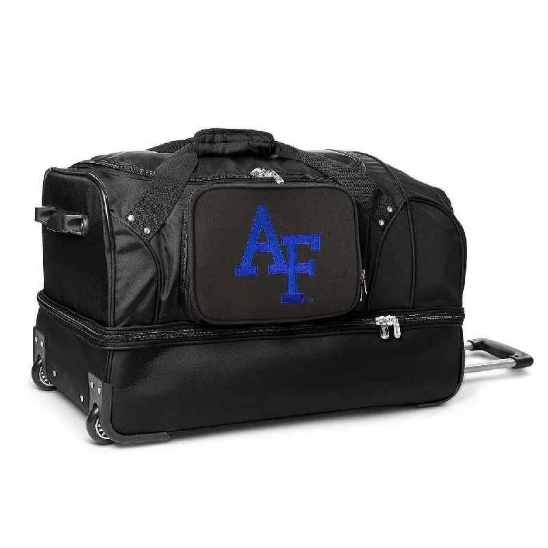 Air Force Falcons 27" Black Rolling Drop Bottom Duffel