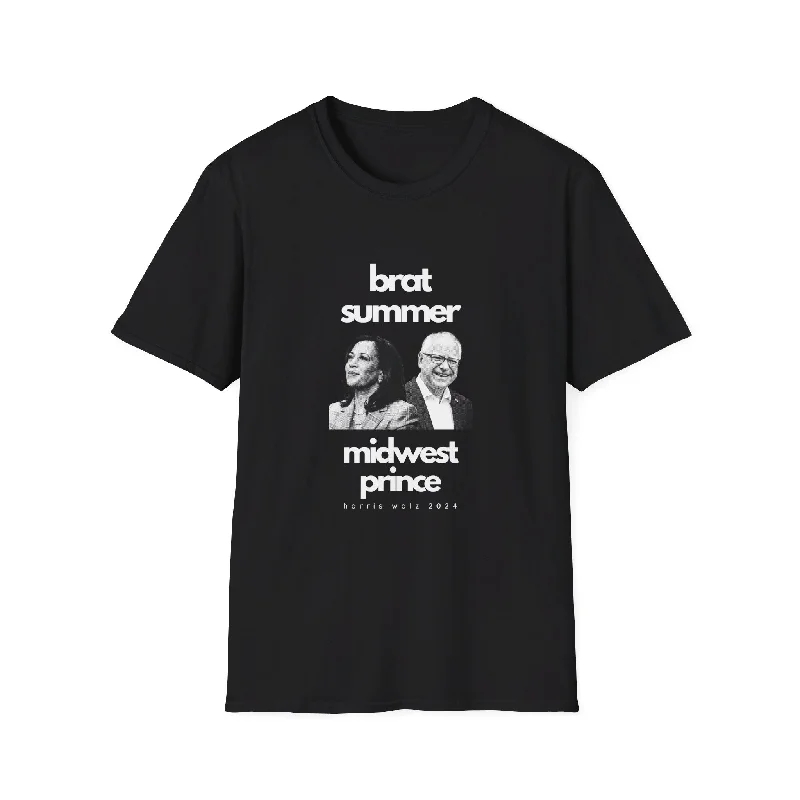 Brat Summer Midwest Prince - Tim Walz Kamala Harris T-Shirt - All-Gender Tee