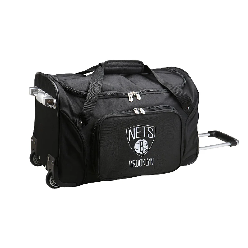 Brooklyn Nets Luggage | Brooklyn Nets Wheeled Carry On Luggage