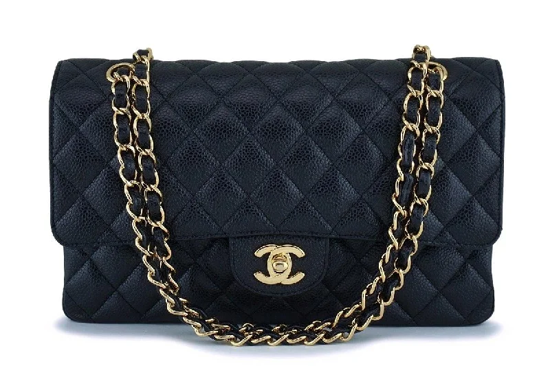 Chanel Black Caviar Medium Classic Double Flap Bag GHW