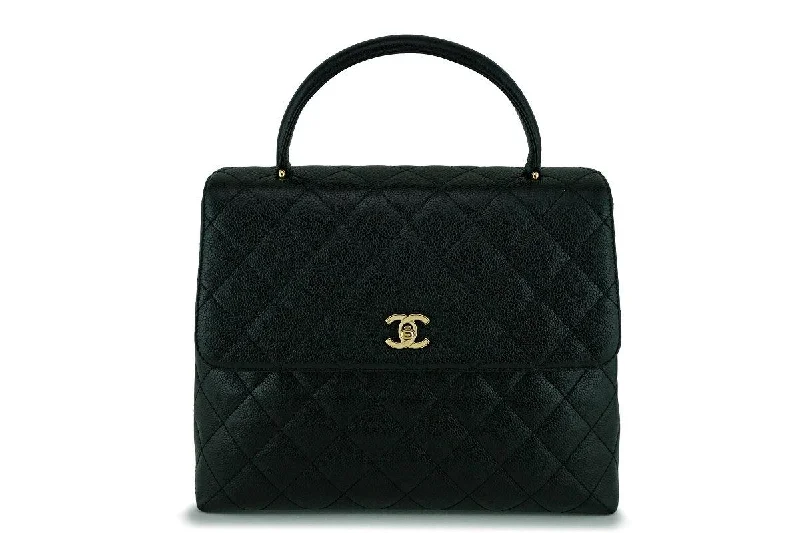 Chanel Caviar Quilted Classic Kelly Flap Bag 24K GHW