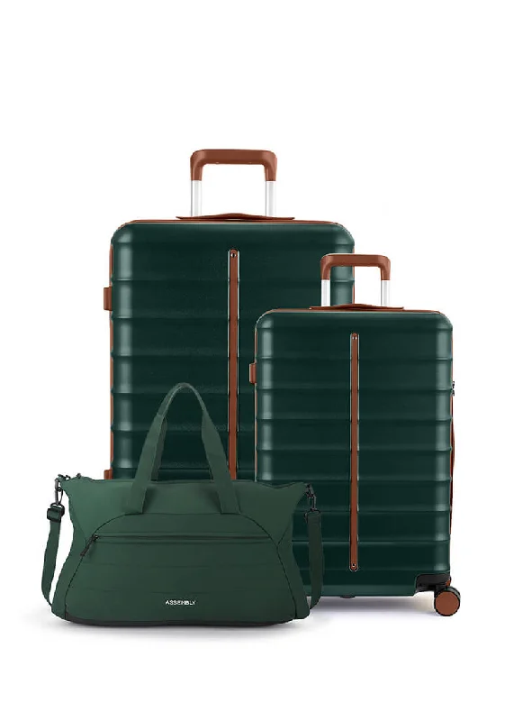 Odyssey Set of 2 & Float Duffle Combo | Forest Green | Cabin+Medium Hard Luggage & Duffle Everyday Bags At Wallet-Friendly Prices
