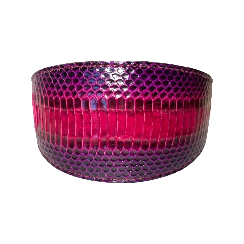 Limited Time Deal Ruby Red & Purple Snake 3” Wide Style Collar Fashion Bags, Limited Offer