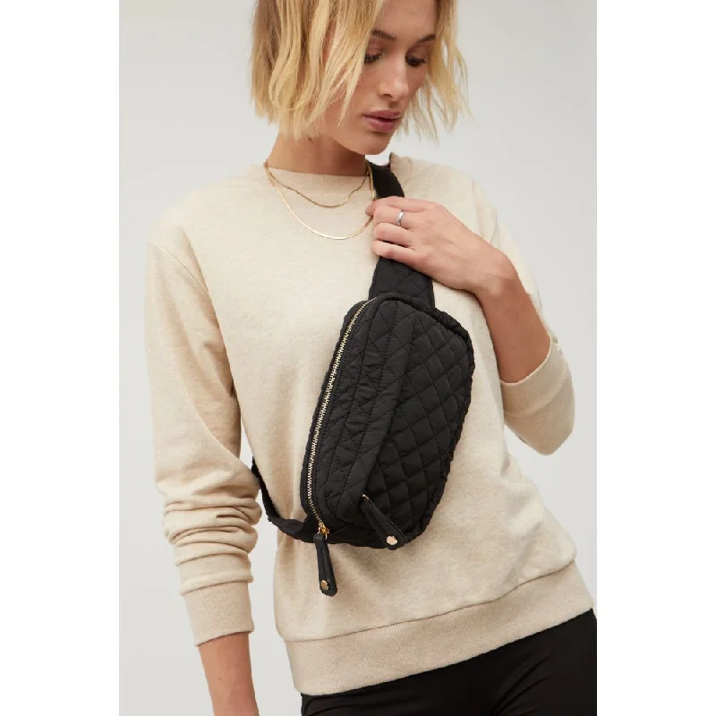 Teo - Quilted Nylon Belt Bag