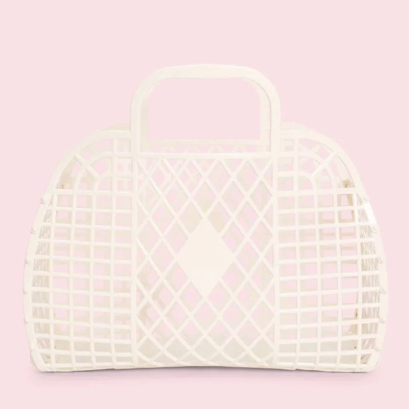 Sunjellies Retro Basket Cream- Large