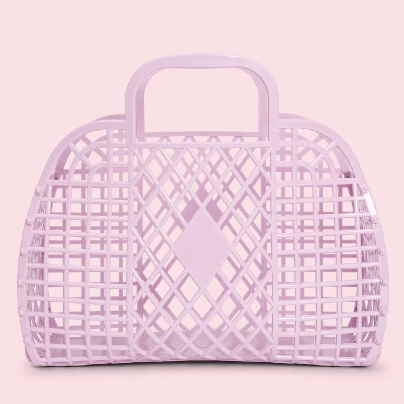 Sunjellies Retro Basket Lilac- Large